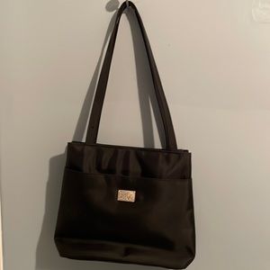 H & Co. Black nylon shoulder bag *see description*